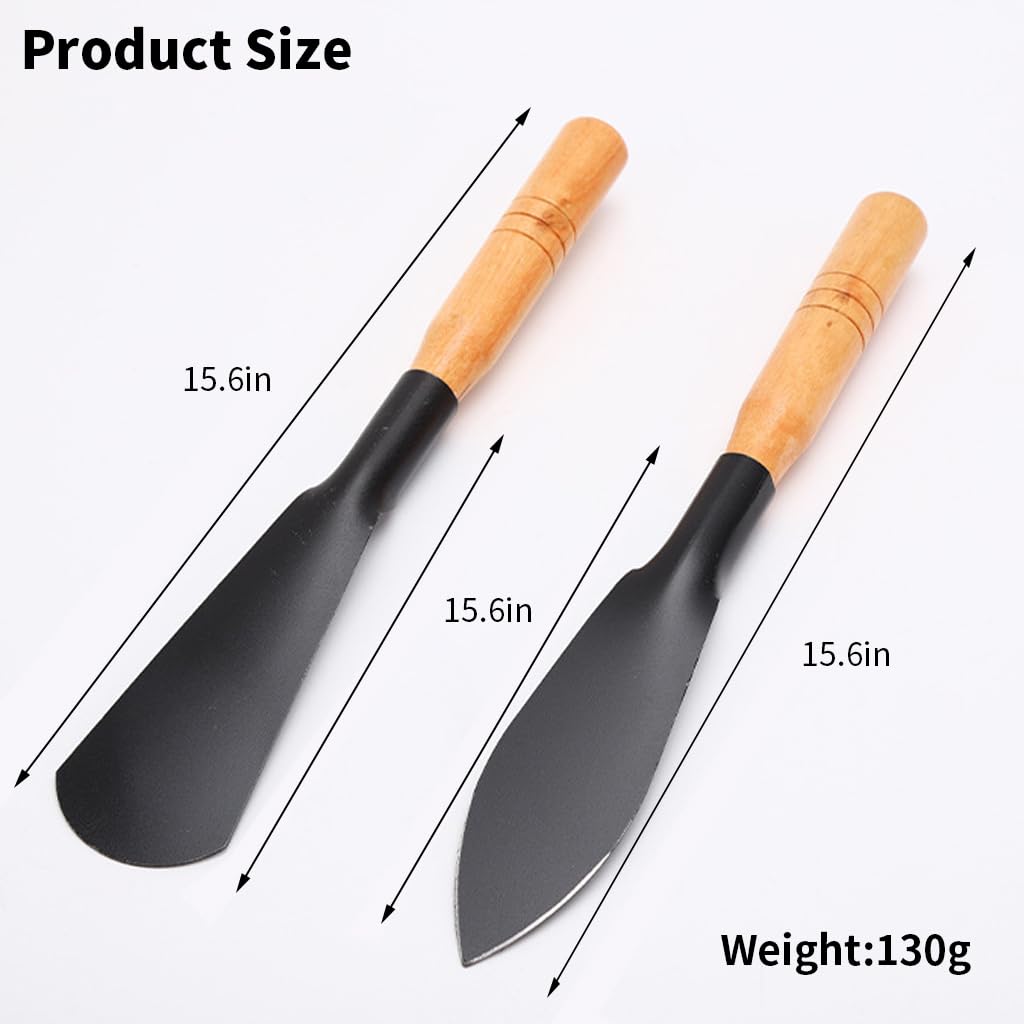 Optifit Premium 32cm Mn Steel Garden Shovel Set (2pc) - Ergonomic Wooden Handle, Rust-Resistant, Versatile Tools for Planting, Transplanting & Cultivation in Home & Patio Gardens Optifit Premium 32cm Mn Steel Garden Shovel Set (2pc) - Ergonomic Wooden Handle, Rust-Resistant, Versatile Tools for Planting, Transplanting & Cultivation in Home & Patio Gardens